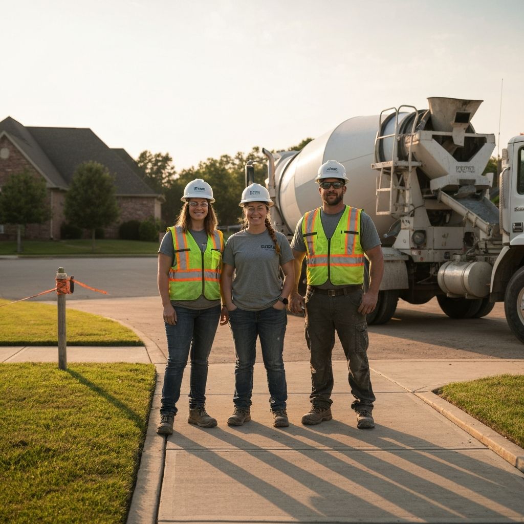 Concrete Pros Rogers crew on a job site in Northwest Arkansas